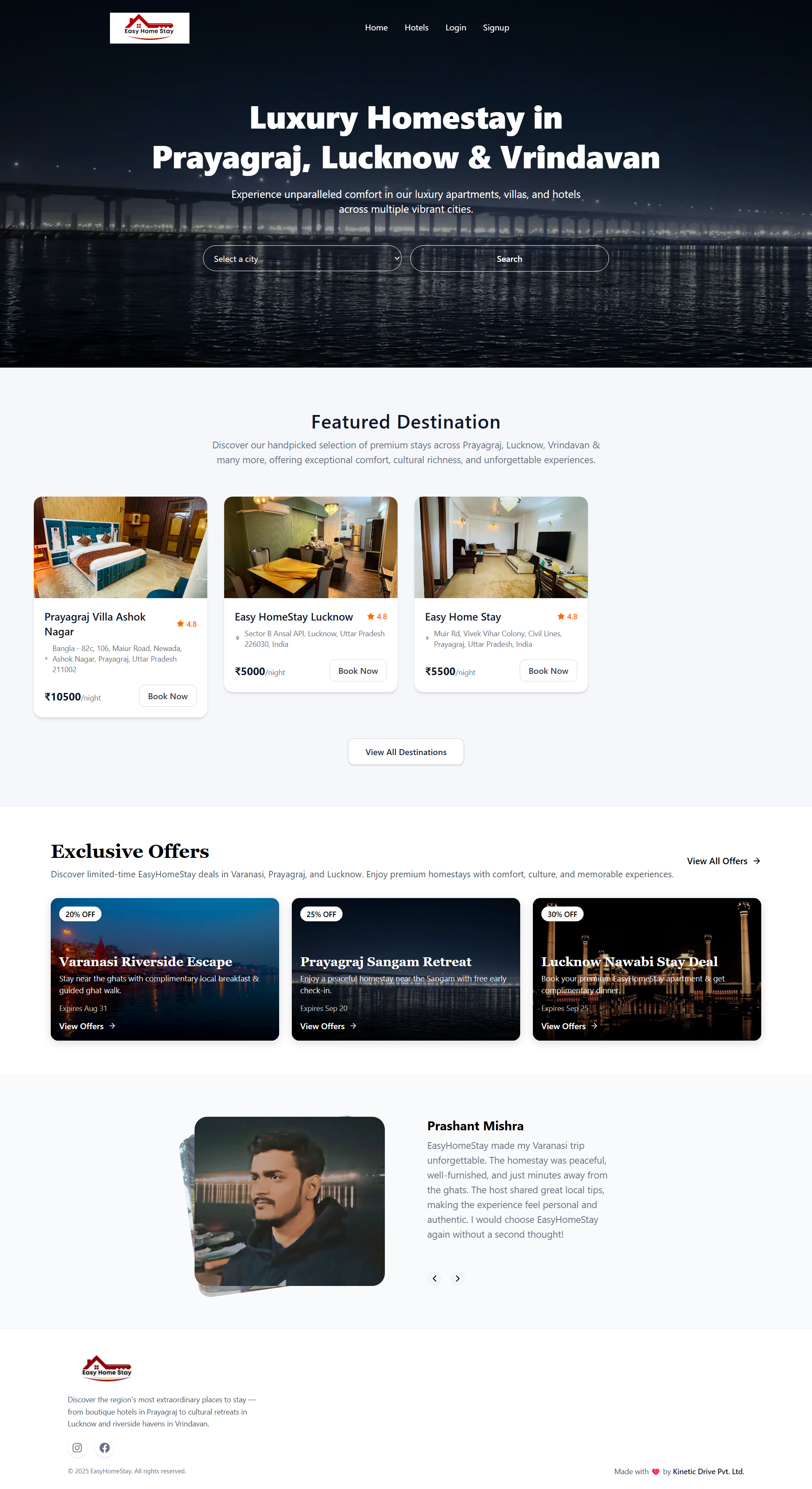 Home Stay Website