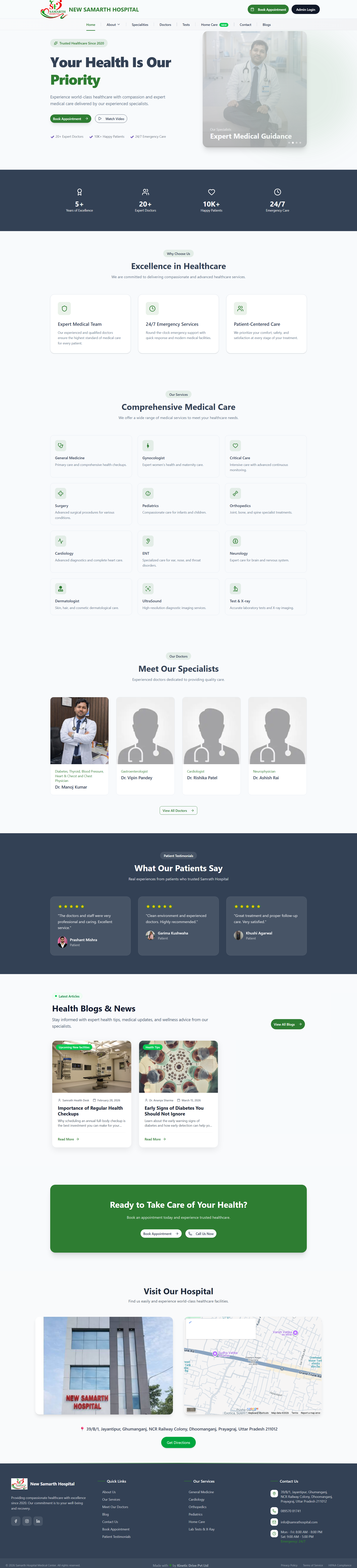 Hospital Website